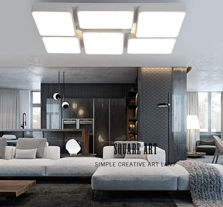 Acrylic LED Geometry Ceiling Light - DWHOME