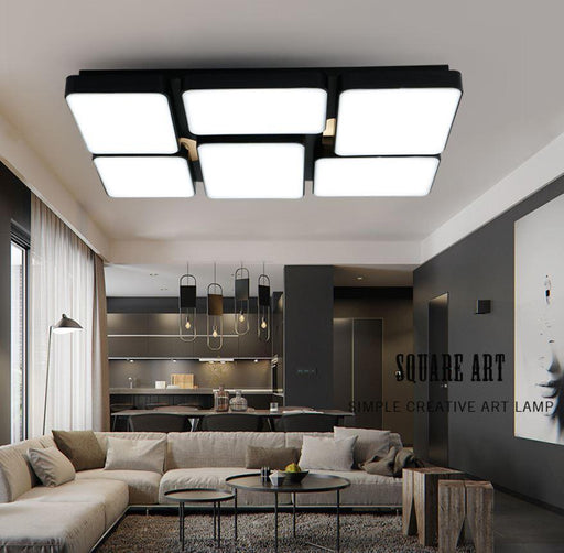 Acrylic LED Geometry Ceiling Light - DWHOME