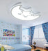 Acrylic Moon and Star Ceiling Light for Living Room Bedroom - DWHOME