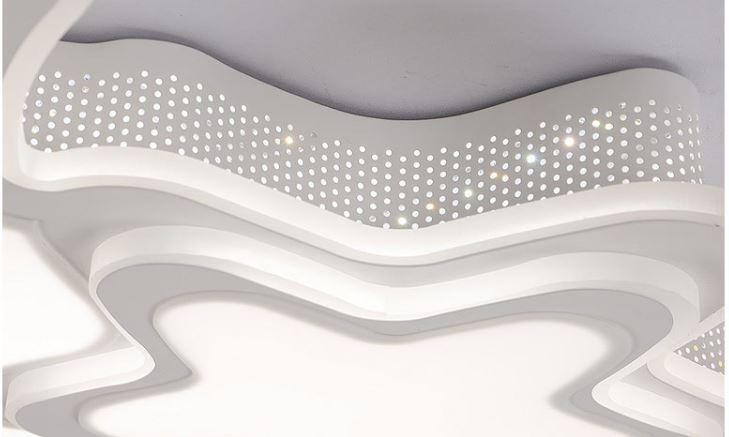 Acrylic Moon and Star Ceiling Light for Living Room Bedroom - DWHOME