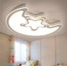 Acrylic Moon and Star Ceiling Light for Living Room Bedroom - DWHOME