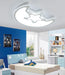 Acrylic Moon and Star Ceiling Light for Living Room Bedroom - DWHOME