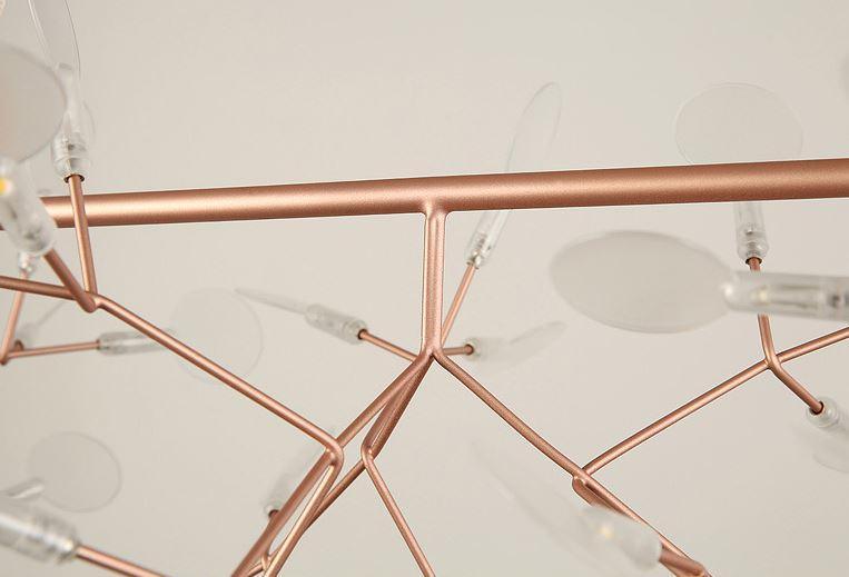 Acrylic Round Branches Design LED Chandelier for Living Room Bedroom Dining Room - DWHOME