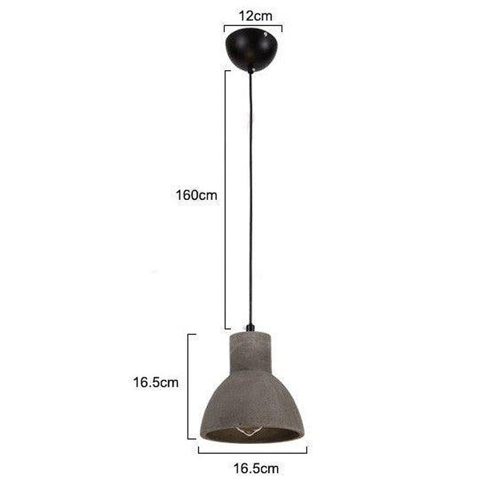 Adagio Concrete Industrial loft Pendant Light-DWHOME