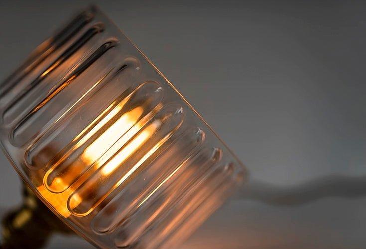 Adelaide Glass Mid Century Vintage look Brass Fitting Pendant Light - DWHOME