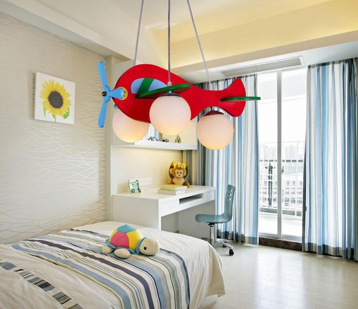 Airplane Design LED Pendant for Children's Bedroom - DWHOME