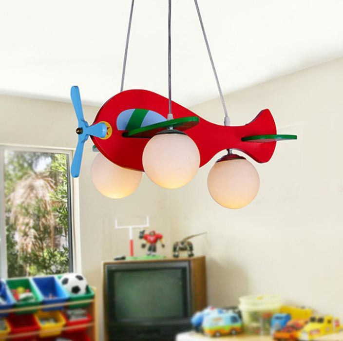 Airplane Design LED Pendant for Children's Bedroom - DWHOME