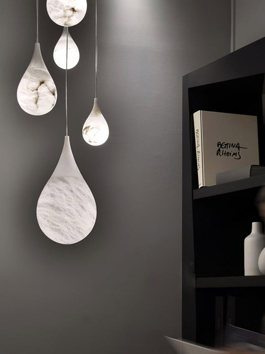 Marble Raindrop Pendant Light-DWHOME