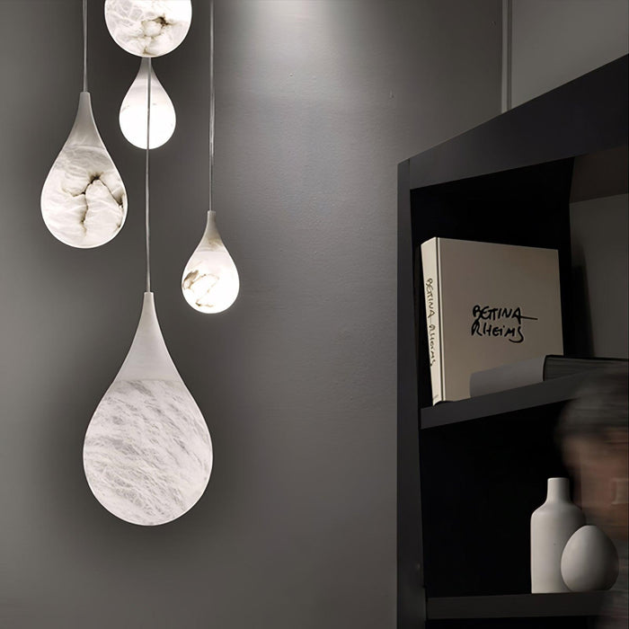 Marble Raindrop Pendant Light-DWHOME