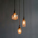Alfred brass glass shade french country pendant light - DWHOME