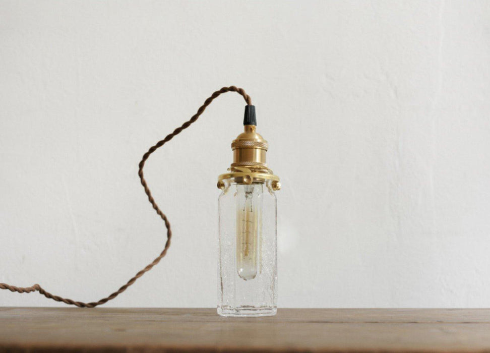 Alfred brass glass shade french country pendant light - DWHOME