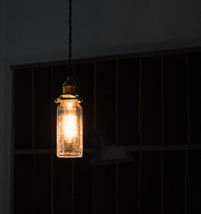 Alfred brass glass shade french country pendant light - DWHOME
