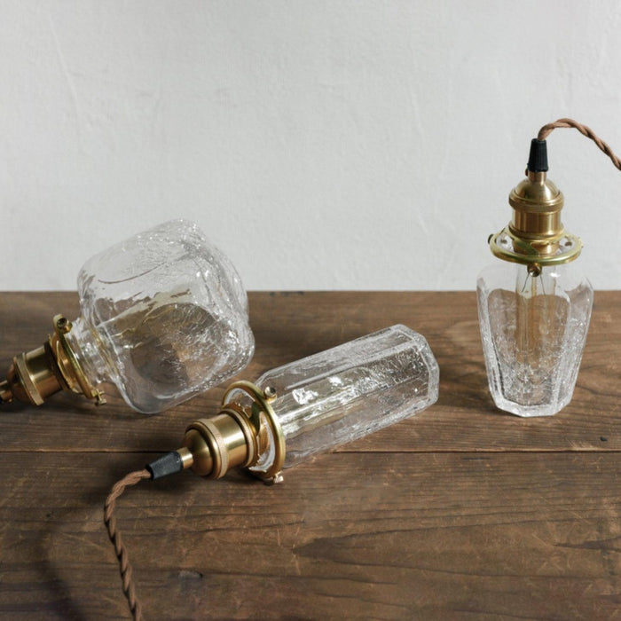 Alfred brass glass shade french country pendant light - DWHOME