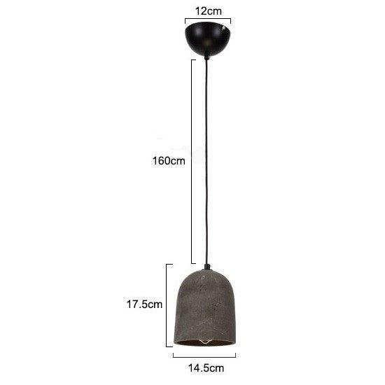 Allegro Concrete Dome Pendant Light - DWHOME