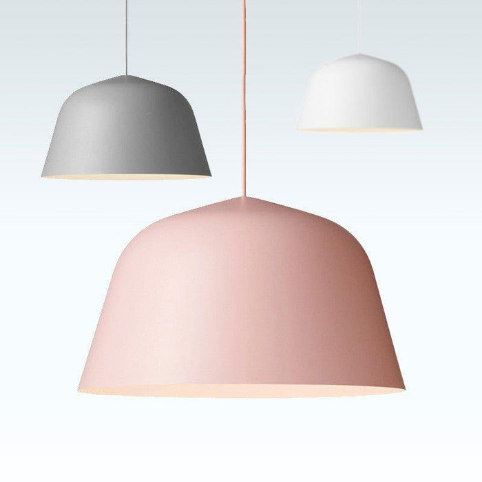 Ambit Metal Shade Pastel Coloured Pendant Light-DWHOME