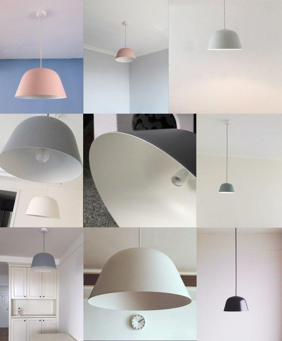 Ambit Metal Shade Pastel Coloured Pendant Light-DWHOME