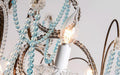 American Country Crystal Blue LED Chandelier - DWHOME