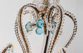American Country Crystal Blue LED Chandelier - DWHOME