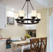 American Country Design Metal LED Chandelier - DWHOME