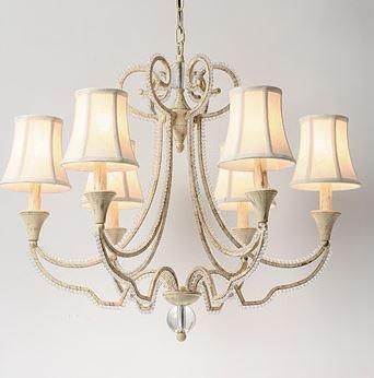 American Country Style Cloth Metal Crystal LED Chandelier - DWHOME