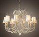 American Country Style Cloth Metal Crystal LED Chandelier - DWHOME