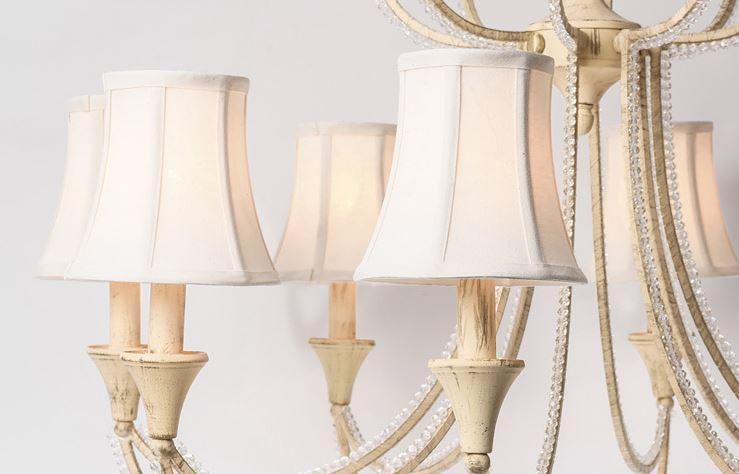 American Country Style Cloth Metal Crystal LED Chandelier - DWHOME