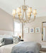 American Country Style Cloth Metal Crystal LED Chandelier - DWHOME