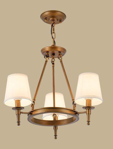 American Country Style Metal Cloth LED Chandelier - DWHOME