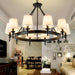 American Country Style Metal Cloth LED Chandelier - DWHOME