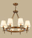American Country Style Metal Cloth LED Chandelier - DWHOME