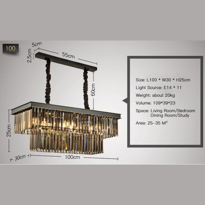 American Style Luxury Amber Chandelier - DWHOME