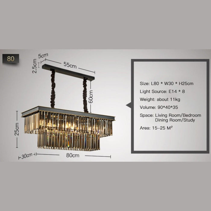American Style Luxury Amber Chandelier - DWHOME