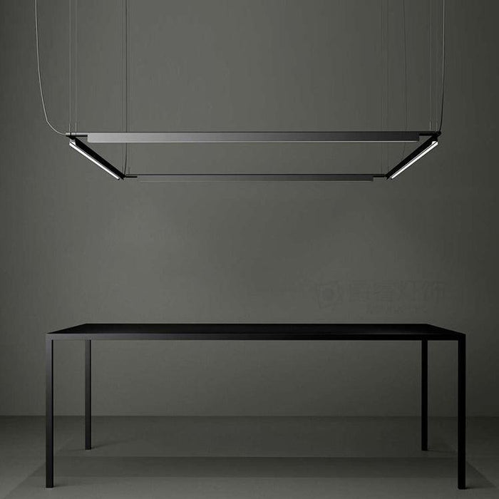 Ando Minimalist Line Brass Kitchen Island Pendant Light - DWHOME