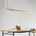 Ando Minimalist Line Brass Kitchen Island Pendant Light - DWHOME