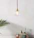 Anemone swirled glass brass pendant Light - DWHOME