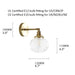 Anemone swirled glass brass wall light sconce - DWHOME