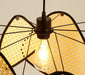 Anjuna Rattan Bamboo Starburst pendant light chandelier - DWHOME
