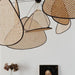 Anjuna Rattan Bamboo Starburst pendant light chandelier - DWHOME