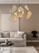 Anjuna Rattan Bamboo Starburst pendant light chandelier - DWHOME