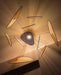 Anjuna Rattan Bamboo Starburst pendant light chandelier - DWHOME