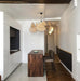 Anjuna Rattan Bamboo Starburst pendant light chandelier - DWHOME