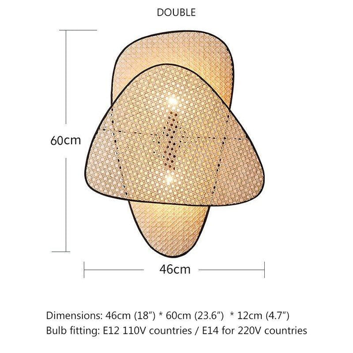 Anjuna Rattan Bamboo Wall Light - DWHOME