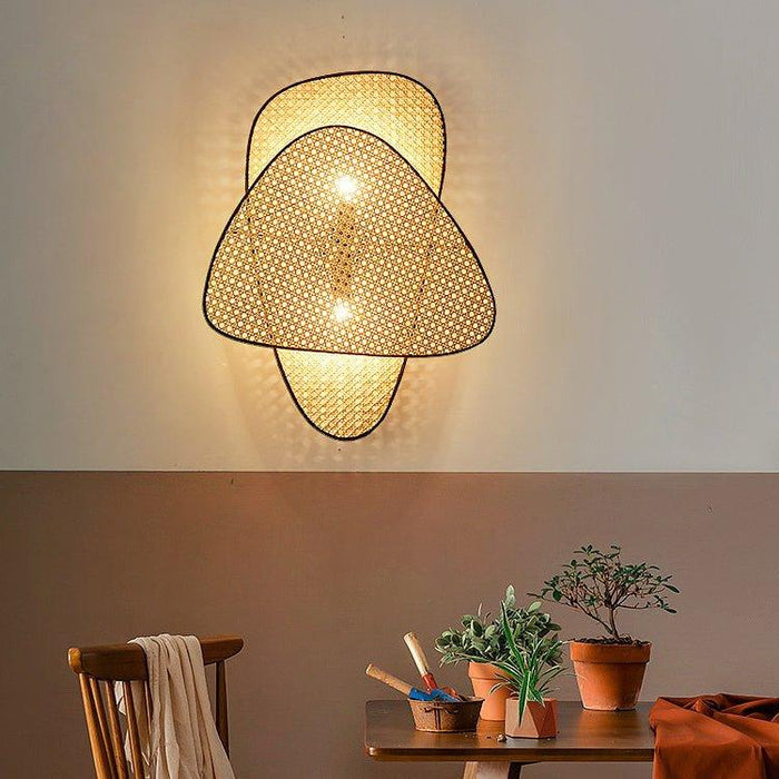 Anjuna Rattan Bamboo Wall Light - DWHOME