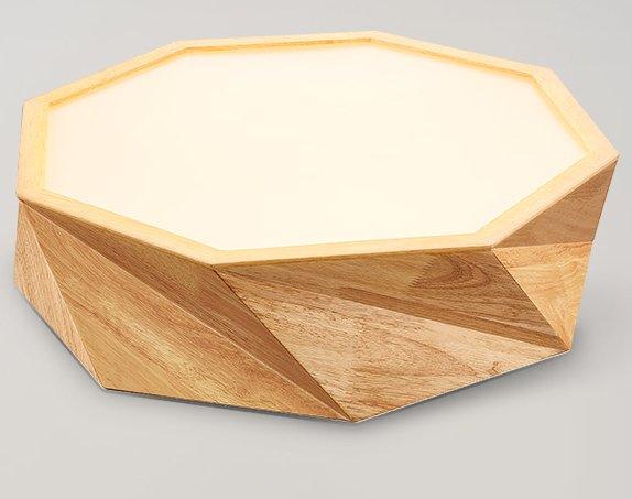 Arild Modern Scandinavian Angular Wooden Ceiling Lamp - DWHOME