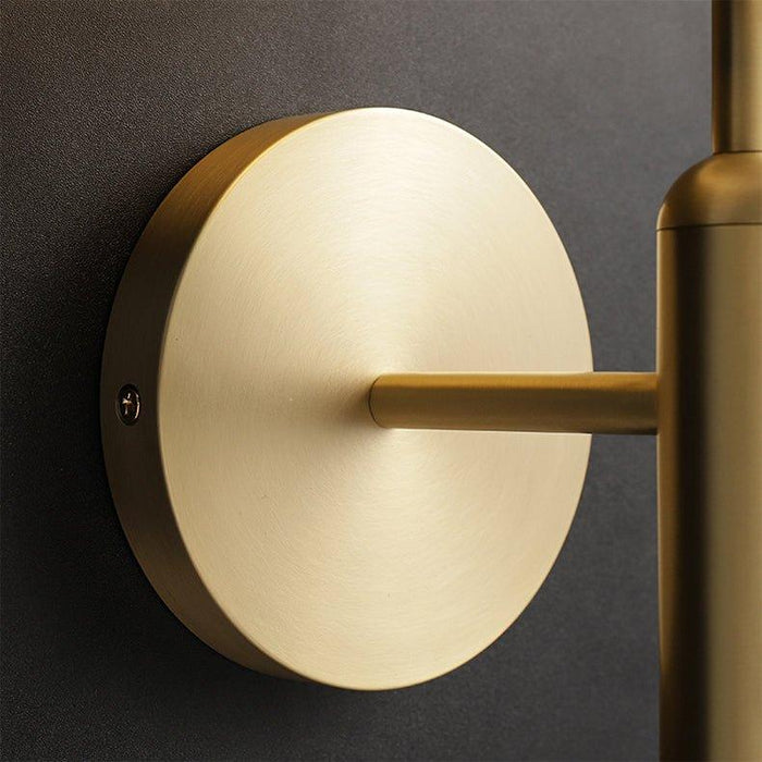 Art Deco Carlisle Glass Ball Brass Wall Light - DWHOME