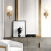 Art Deco Carlisle Glass Ball Brass Wall Light - DWHOME