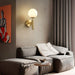 Art Deco Carlisle Glass Ball Brass Wall Light - DWHOME