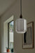 Art Deco Clarice Milk Glass Shade Brass Pendant Light - DWHOME