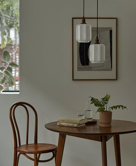 Art Deco Clarice Milk Glass Shade Brass Pendant Light - DWHOME