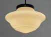 Art Deco Milk Glass Pendant Light - DWHOME